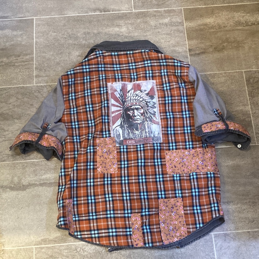 Shabby chic style reversible Patchwork jacket - Picture 7 of 14